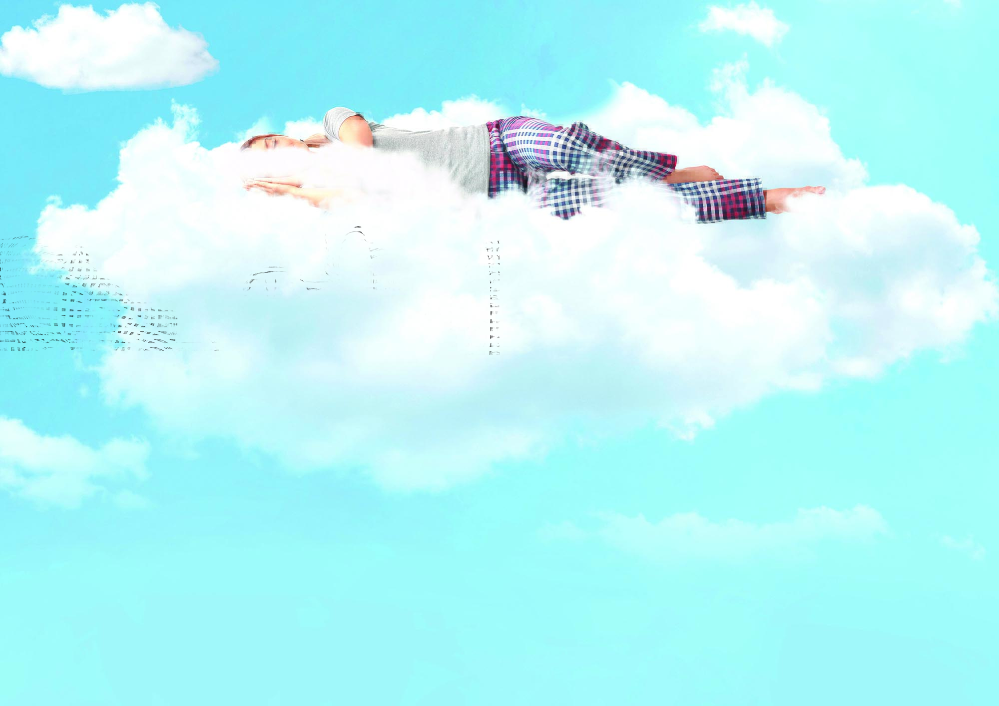 En las nubes 