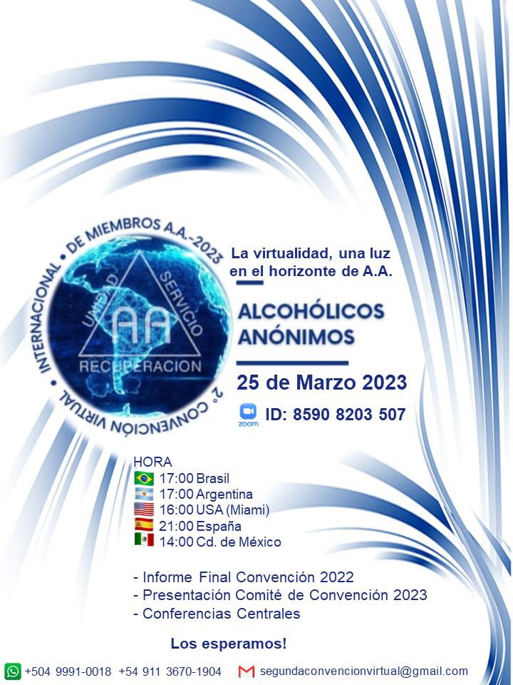 2° Convención Virtual Internacional de Miembros de A.A. 2023