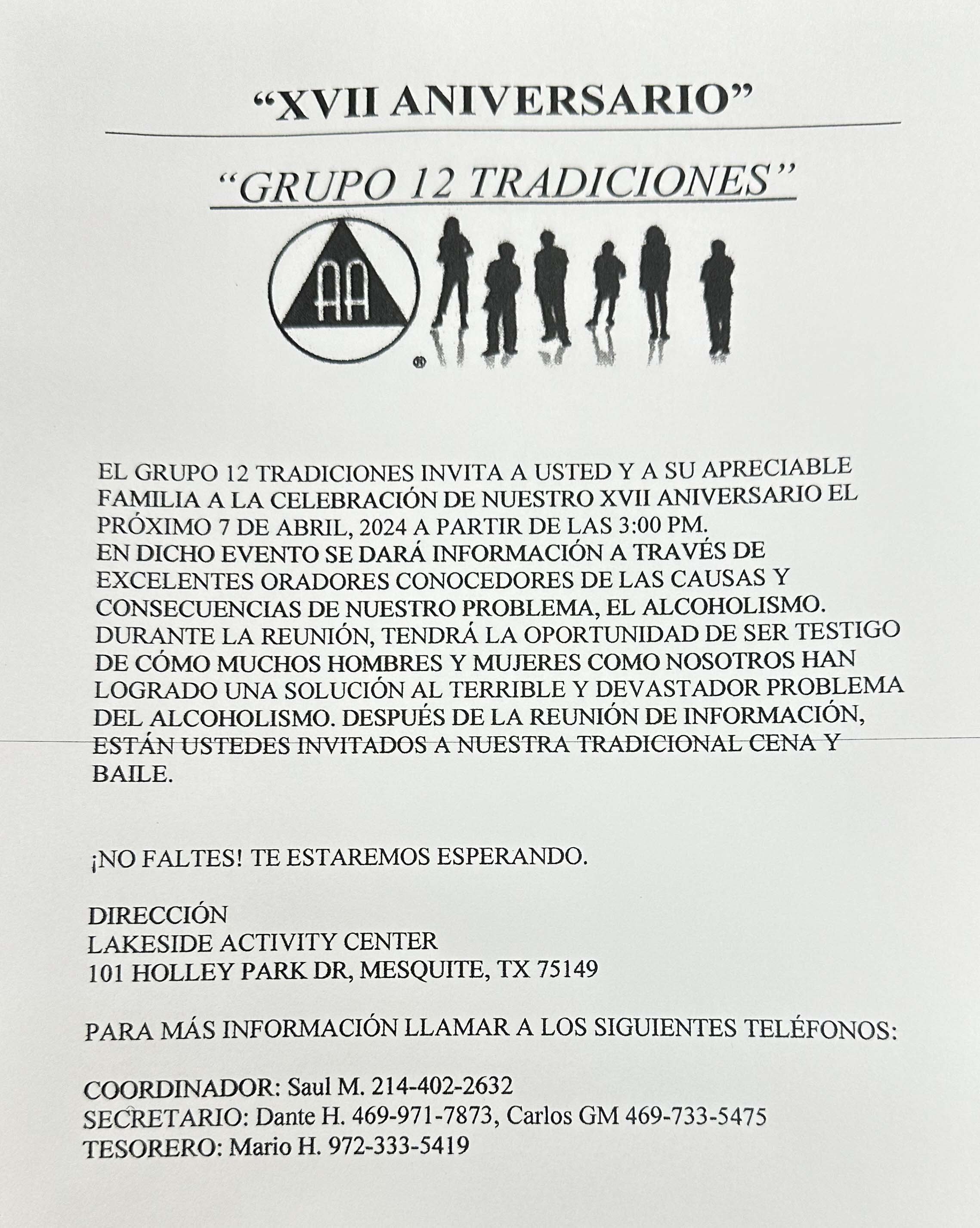 Grupo 12 tradiciones