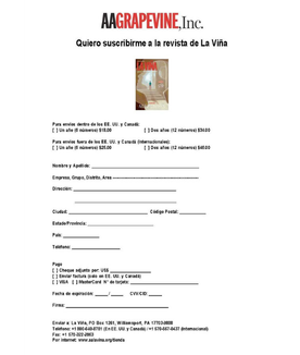 Quiero suscribirme a La Viña